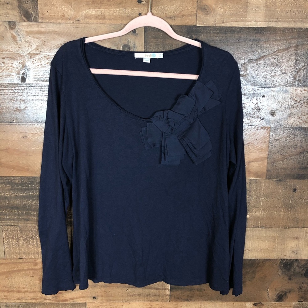 Boden long sleeve blue top - Picture 1 of 6